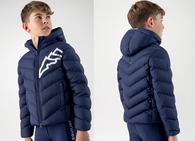 PIUMINO JUNIOR EQUILINE CON CAPPUCCIO CINO Giacche Outdoor, Junior 
